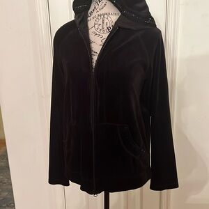 Chicos velvet zip hoodie 0